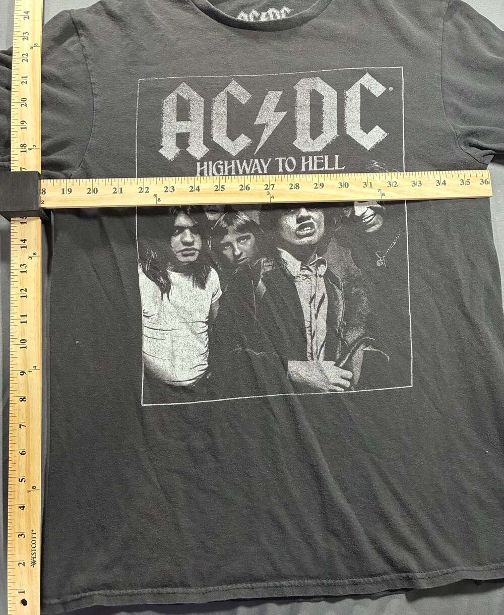 AC/DC Highway To Hell Black Graphic T-Shirt